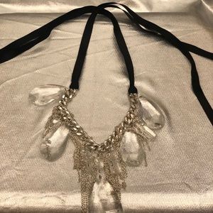 Clear bead necklace